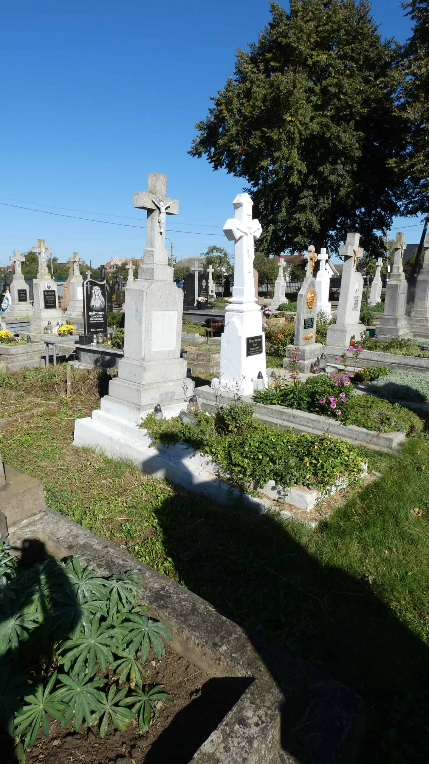 Могили на цвинтарі Буцач, історичне кладовище, пам’ятники та хрести, цвинтарна символіка - Буцач цвинтар онлайн.